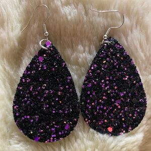 Waterdrop Glitter Earrings